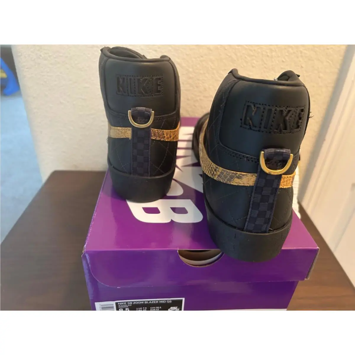 Nike shoes - Nike SB Zoom Blazer Mid - DV5078-001 - Black, Manufacturer: Black/Black (UPC: 196150158804) 2