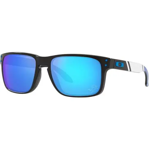 Detroit Lions Prizm OOO91O2-8789 Sunglasses Black/blue by Oakley