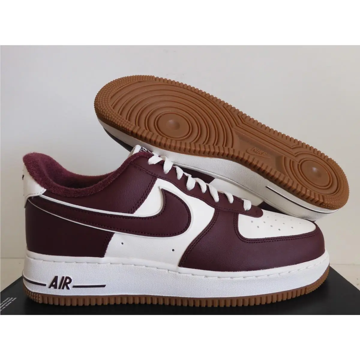 Nike Air Force 1 07 LV8 Sail-night Maroon SZ 9 DQ7659-102 - Brown
