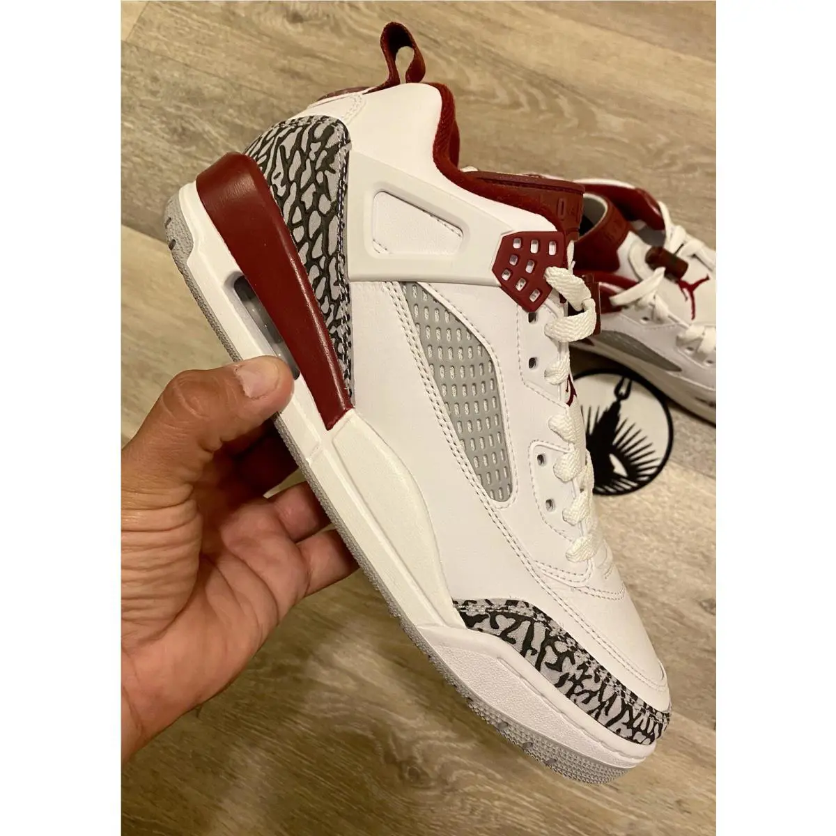 Nike shoes - Air Jordan Spizike - Air Spizike - FQ1759-106 - White/Team Red/Wolf Grey/Anthracite (UPC: 197593815217) 8