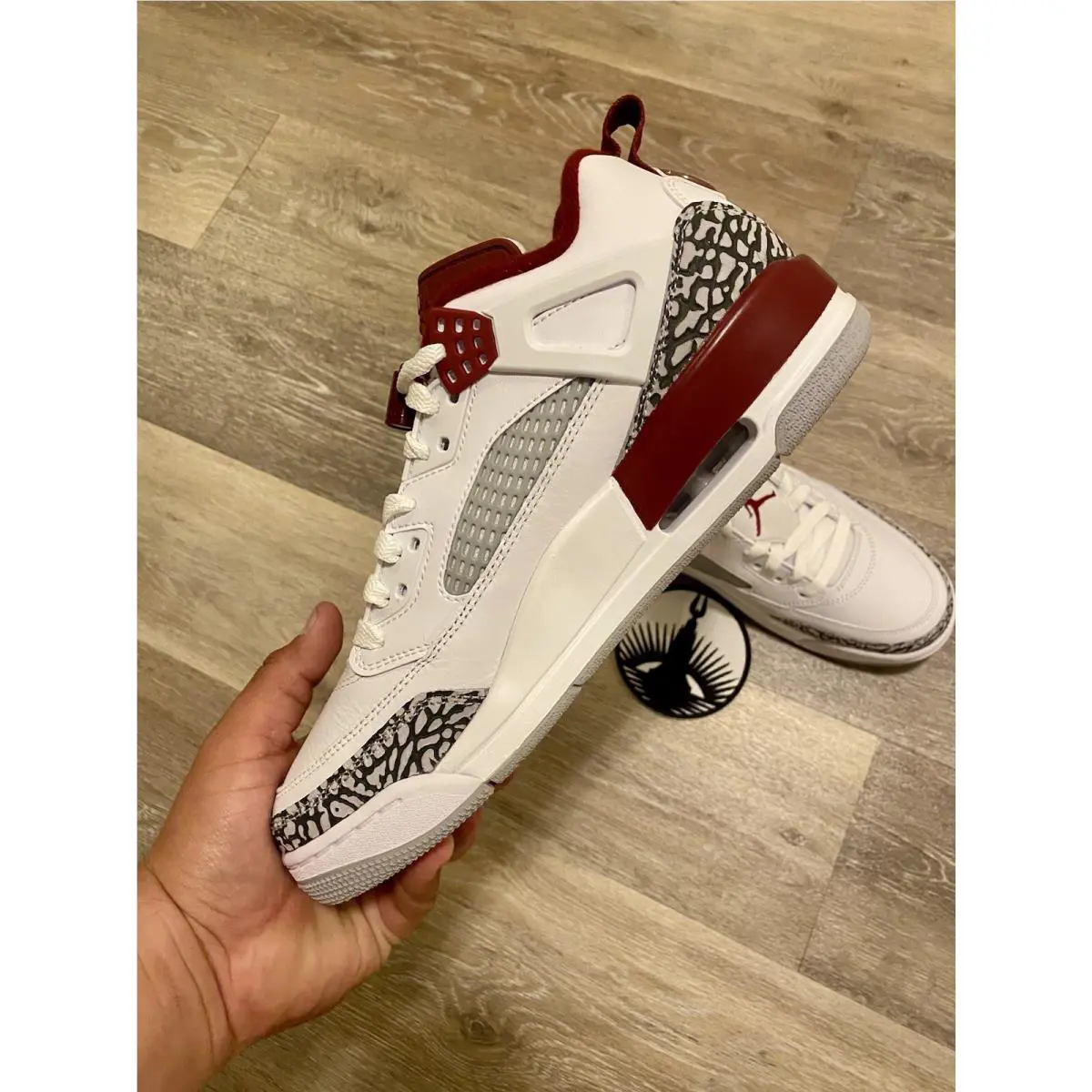 Nike shoes - Air Jordan Spizike - Air Spizike - FQ1759-106 - White/Team Red/Wolf Grey/Anthracite (UPC: 197593815217) 4