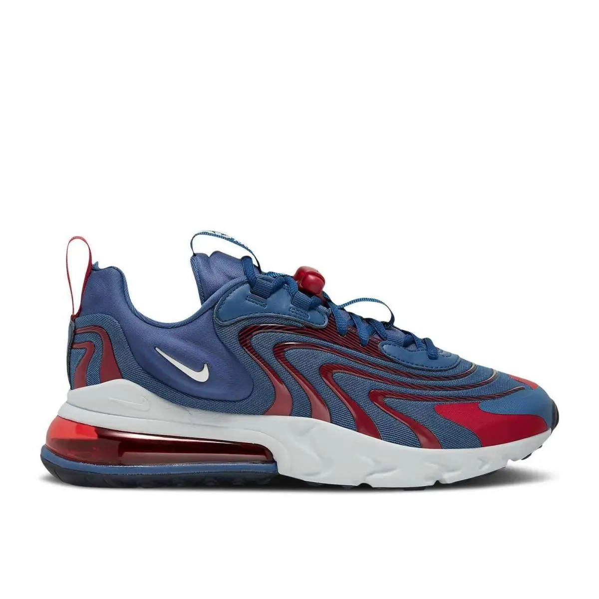 Nike Air Max 270 React Usa Red Blue Silver Running Shoes CT1281-400 Men Size 7.5