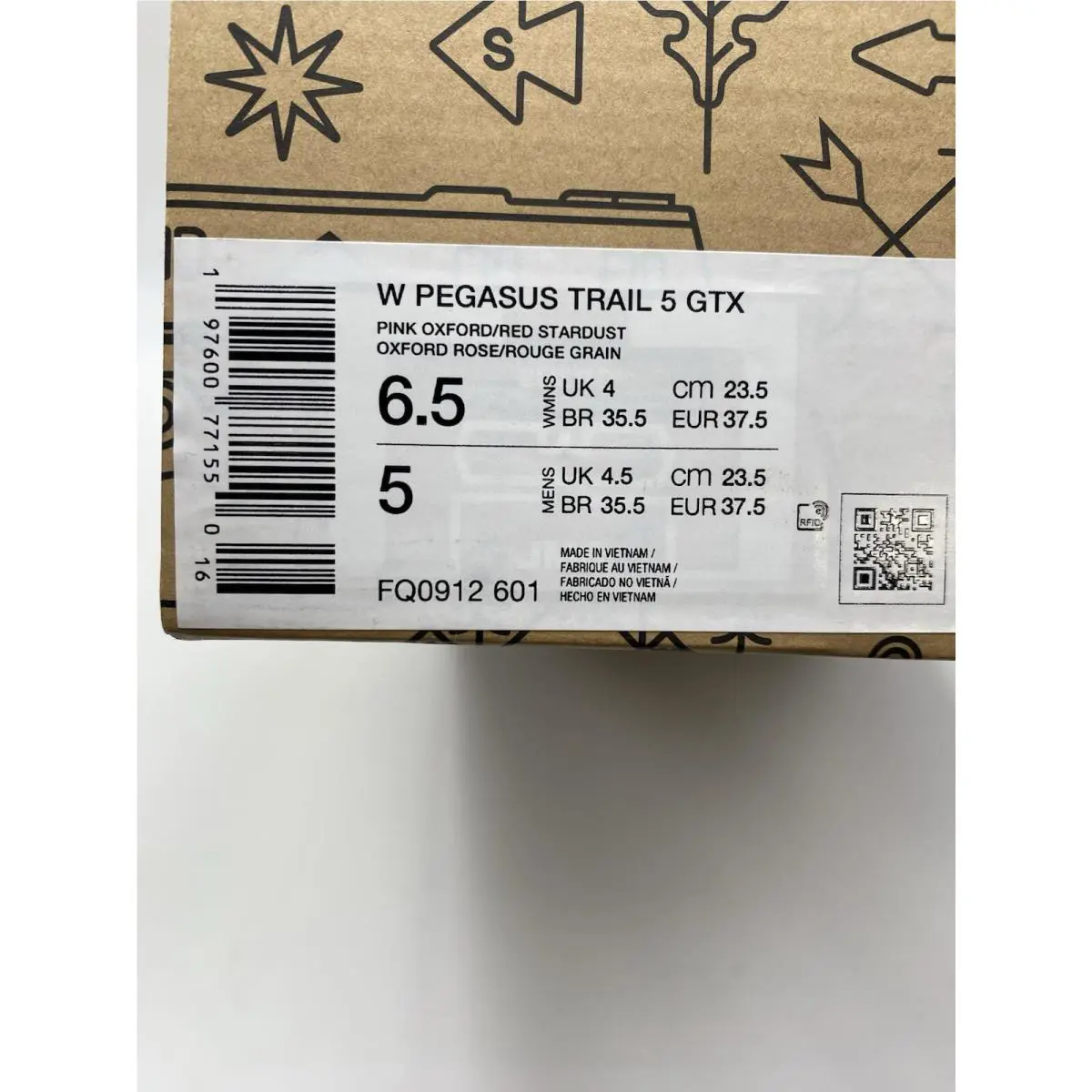 Nike shoes - Nike Pegasus Trail 5 GORE-TEX - FQ0912-601 - Pink, Exterior: Pink 6