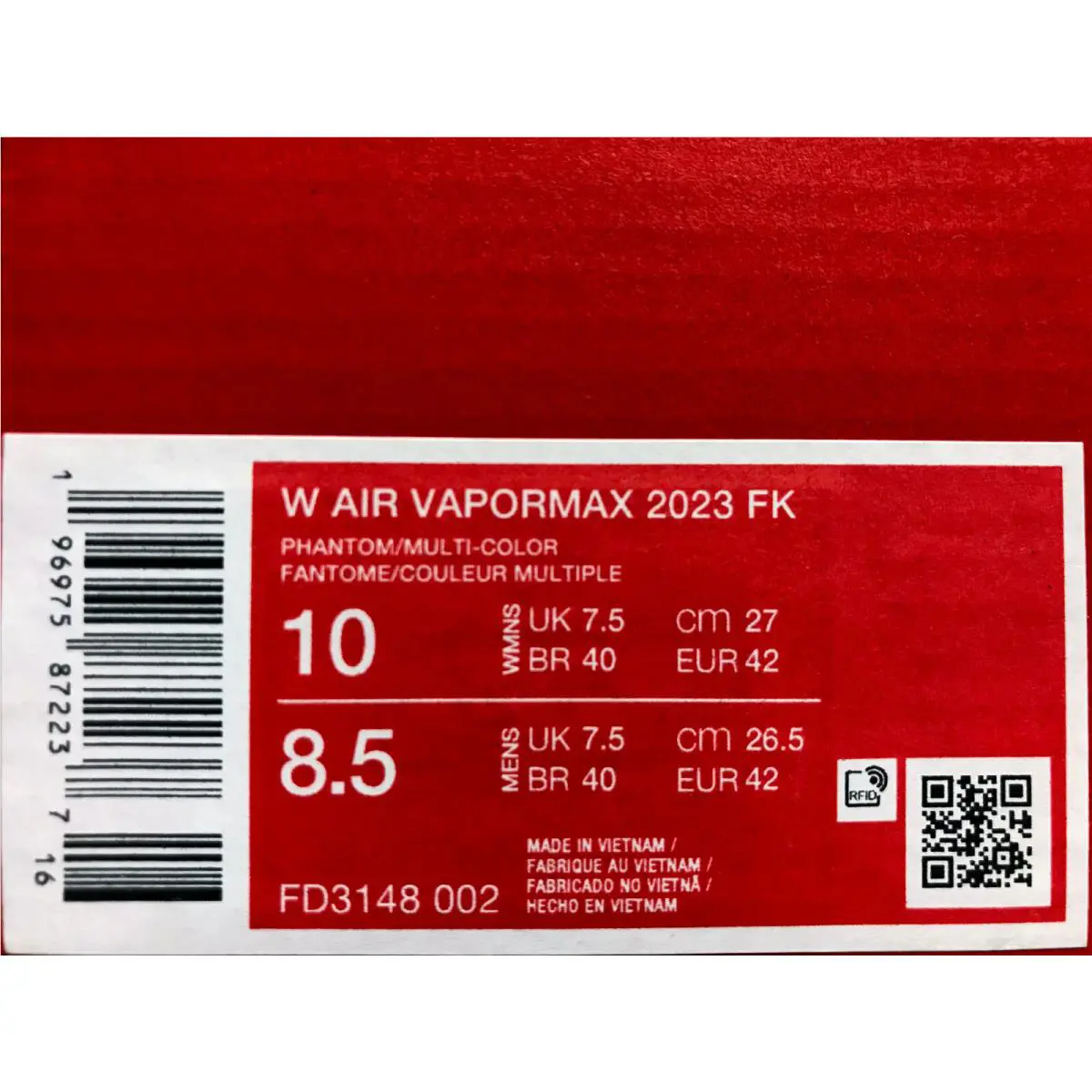 Nike shoes - Nike Air VaporMax 2023 - Air VaporMax - FD3148-002 - Black (UPC: 196975872237) 3