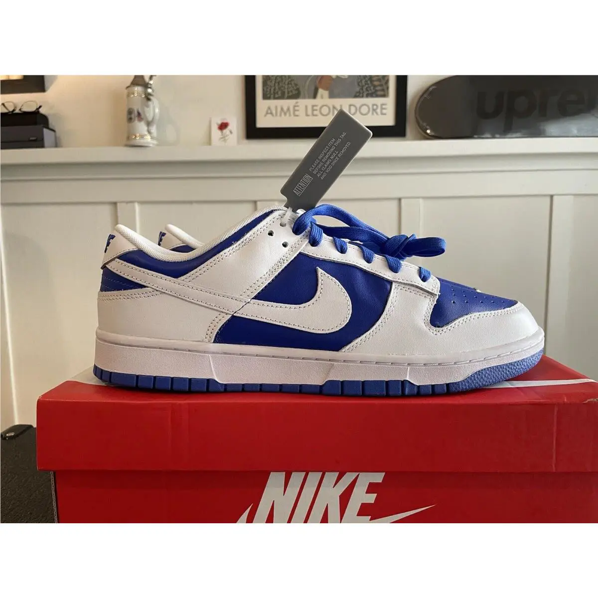 Nike shoes - Nike Dunk Low - Dunk Low - DD1391401 - Racer Blue/White-White (UPC: 0195869949529) 2