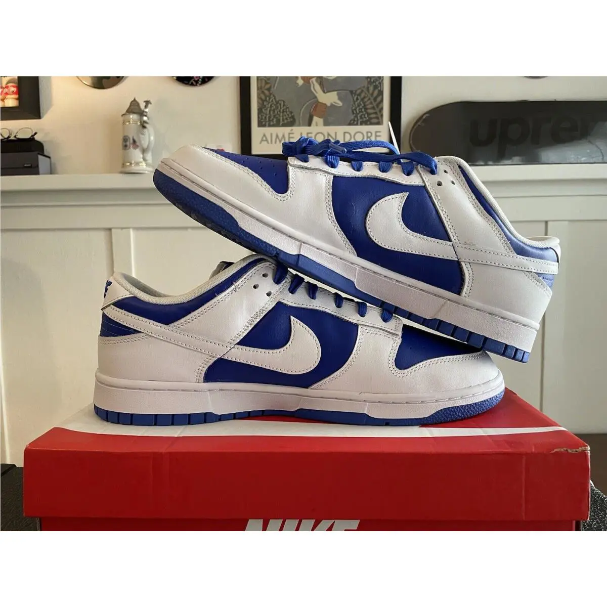 Nike shoes - Nike Dunk Low - Dunk Low - DD1391401 - Racer Blue/White-White (UPC: 0195869949529) 4