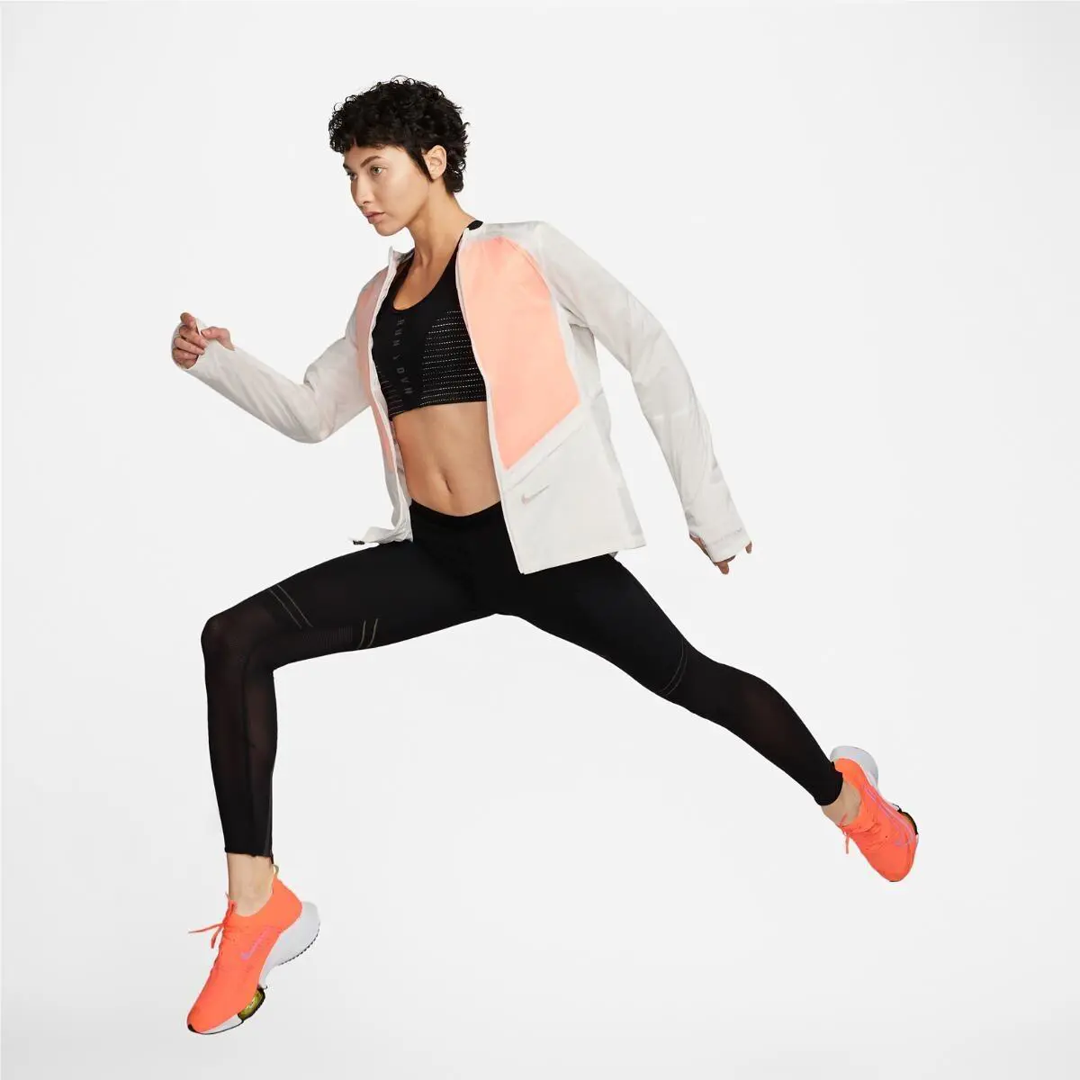 Nike clothing - Nike Storm-Fit Adv Running Jacket - DD6419 133 - White & Peach 10