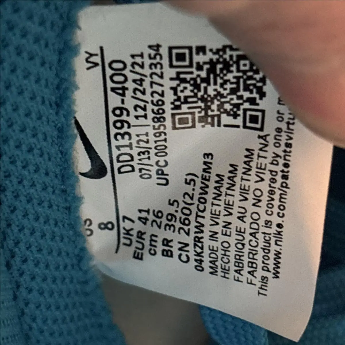 Nike shoes - Nike Dunk Hi - Dunk - DD1399-400 - Laser Blue White 3
