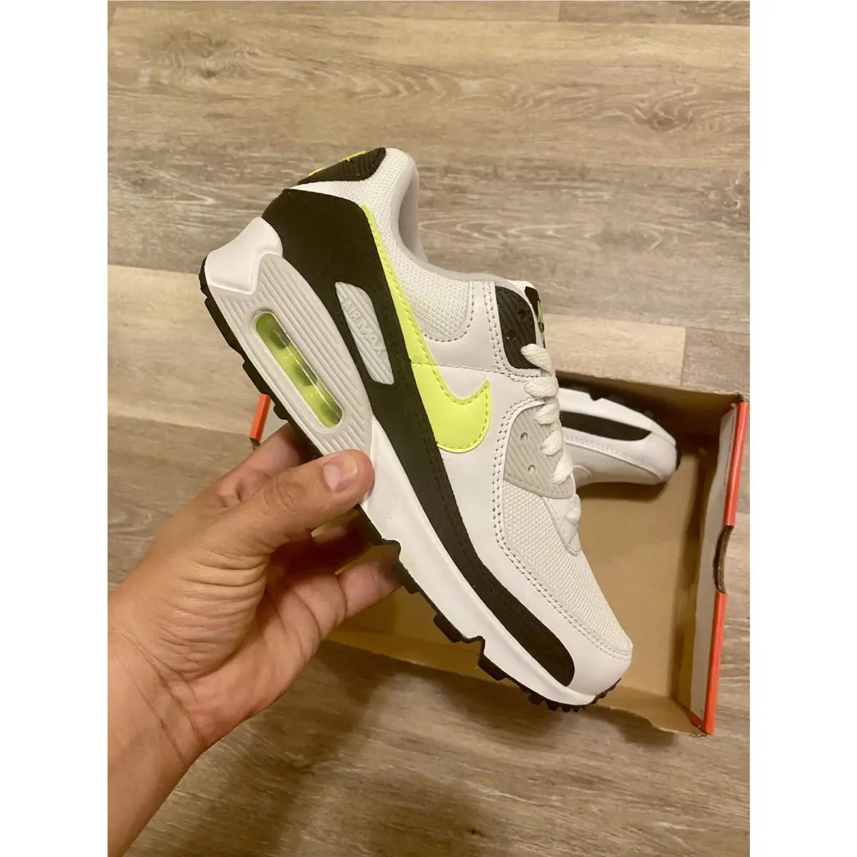 Nike shoes - Nike Air Max 90 - Air Max - CZ1846-100 - White-Hot Lime-Black (UPC: 194957058235) 8