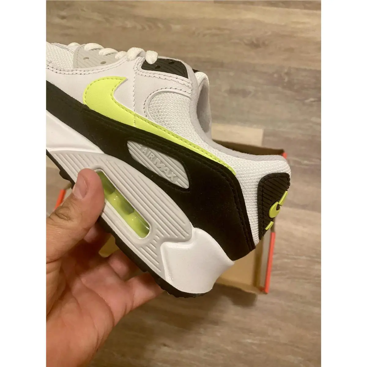 Nike shoes - Nike Air Max 90 - Air Max - CZ1846-100 - White-Hot Lime-Black (UPC: 194957058235) 1