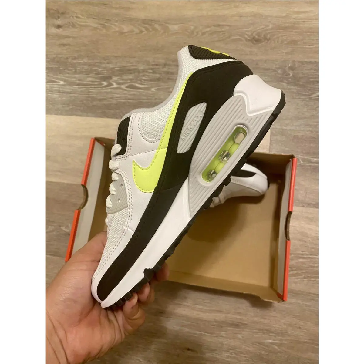 Nike shoes - Nike Air Max 90 - Air Max - CZ1846-100 - White-Hot Lime-Black (UPC: 194957058235) 3