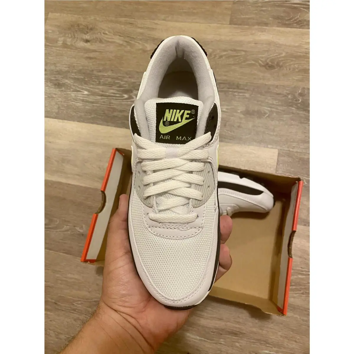 Nike shoes - Nike Air Max 90 - Air Max - CZ1846-100 - White-Hot Lime-Black (UPC: 194957058235) 4