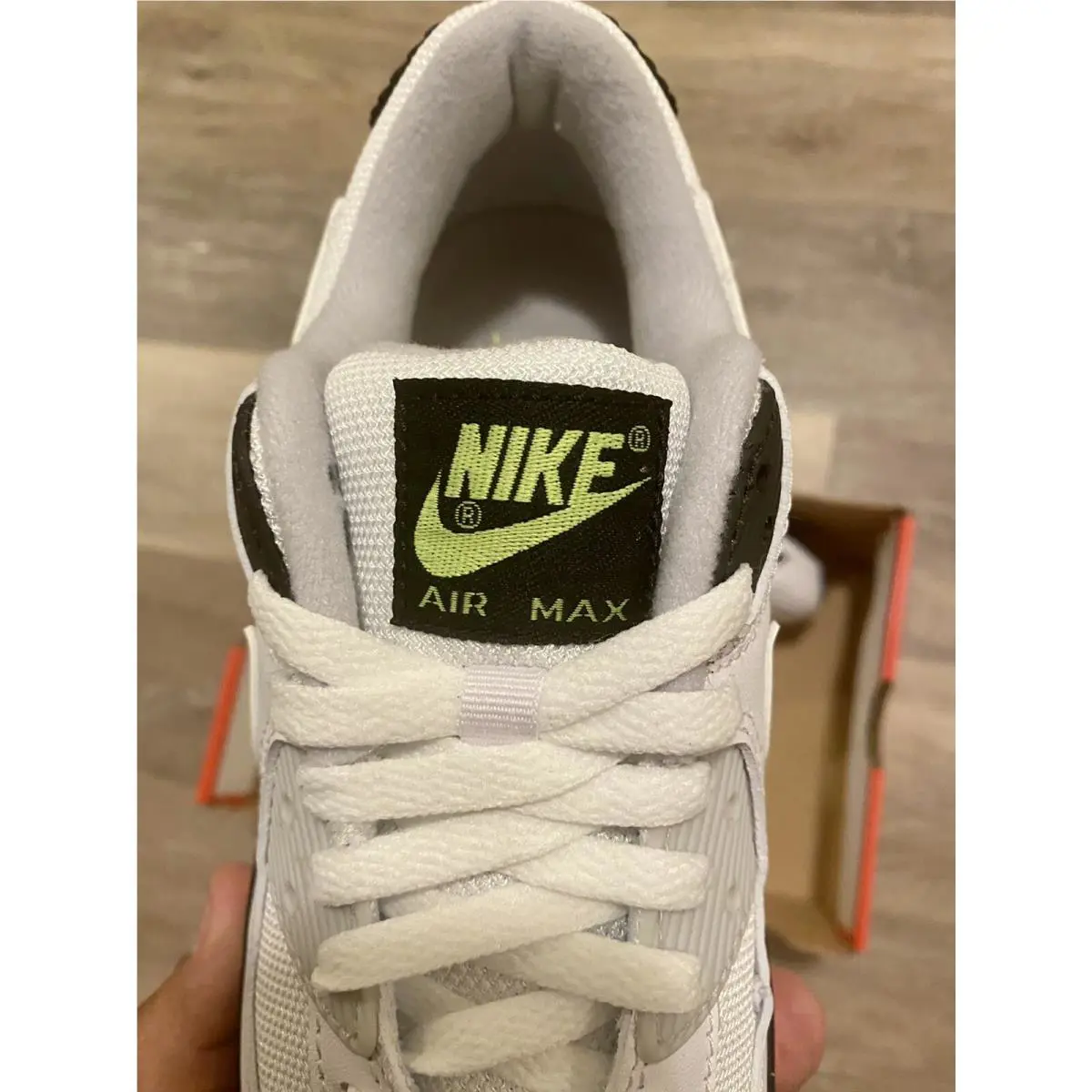 Nike shoes - Nike Air Max 90 - Air Max - CZ1846-100 - White-Hot Lime-Black (UPC: 194957058235) 6