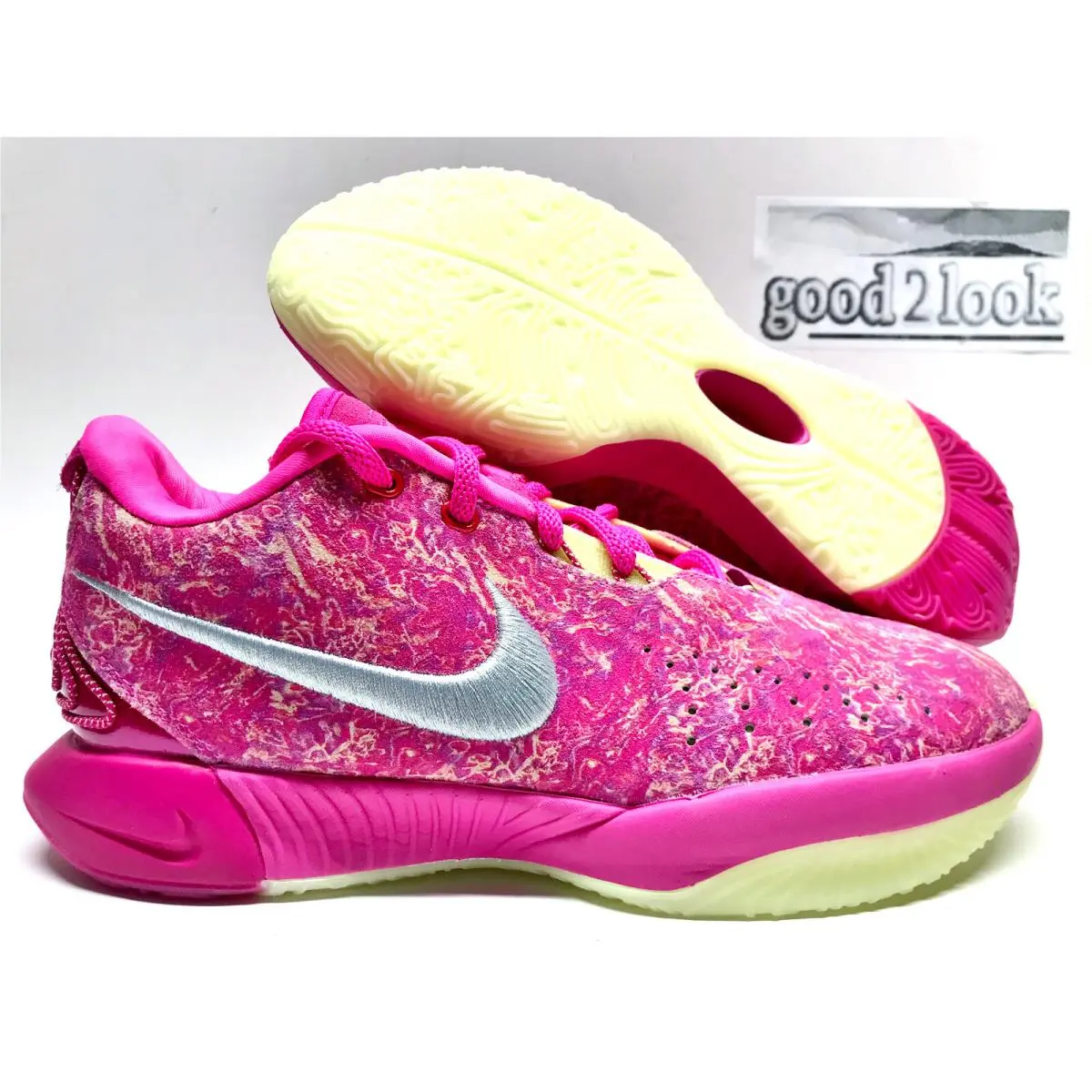 Nike Lebron Xxi 21 Glow IN The Dark Multi Pink Size Men`s 9.5 HF0721-900