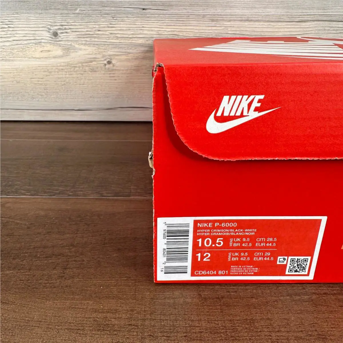Nike shoes - Nike P-6000 - CD6404-801 - Orange, Manufacturer: Hyper Crimson/White/Metallic Silver/Black 6