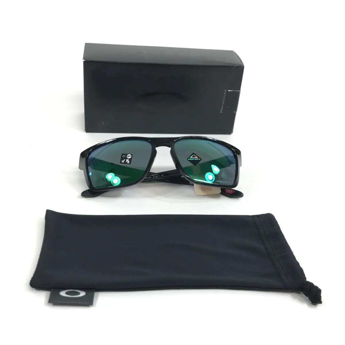 Sunglasses Sylas OO9448-1857 Black Ink Square Frames w/ Prizm Jade Lenses by Oakley