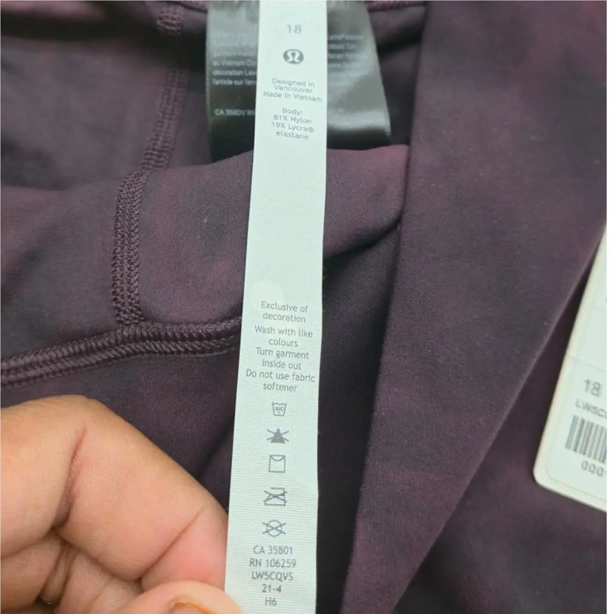 Lululemon clothing - LW5CQVS - LW5CQVS - DIDC 6