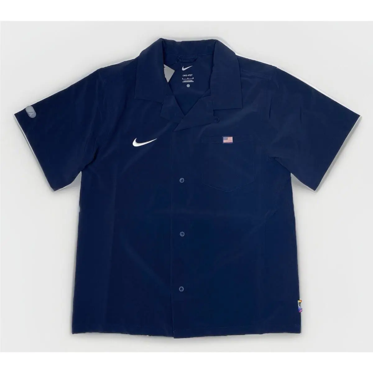 Nike clothing - Nike SB Team USA 2024 Olympics Bowler Shirt - FD6380-451 - Obsidian/White 0