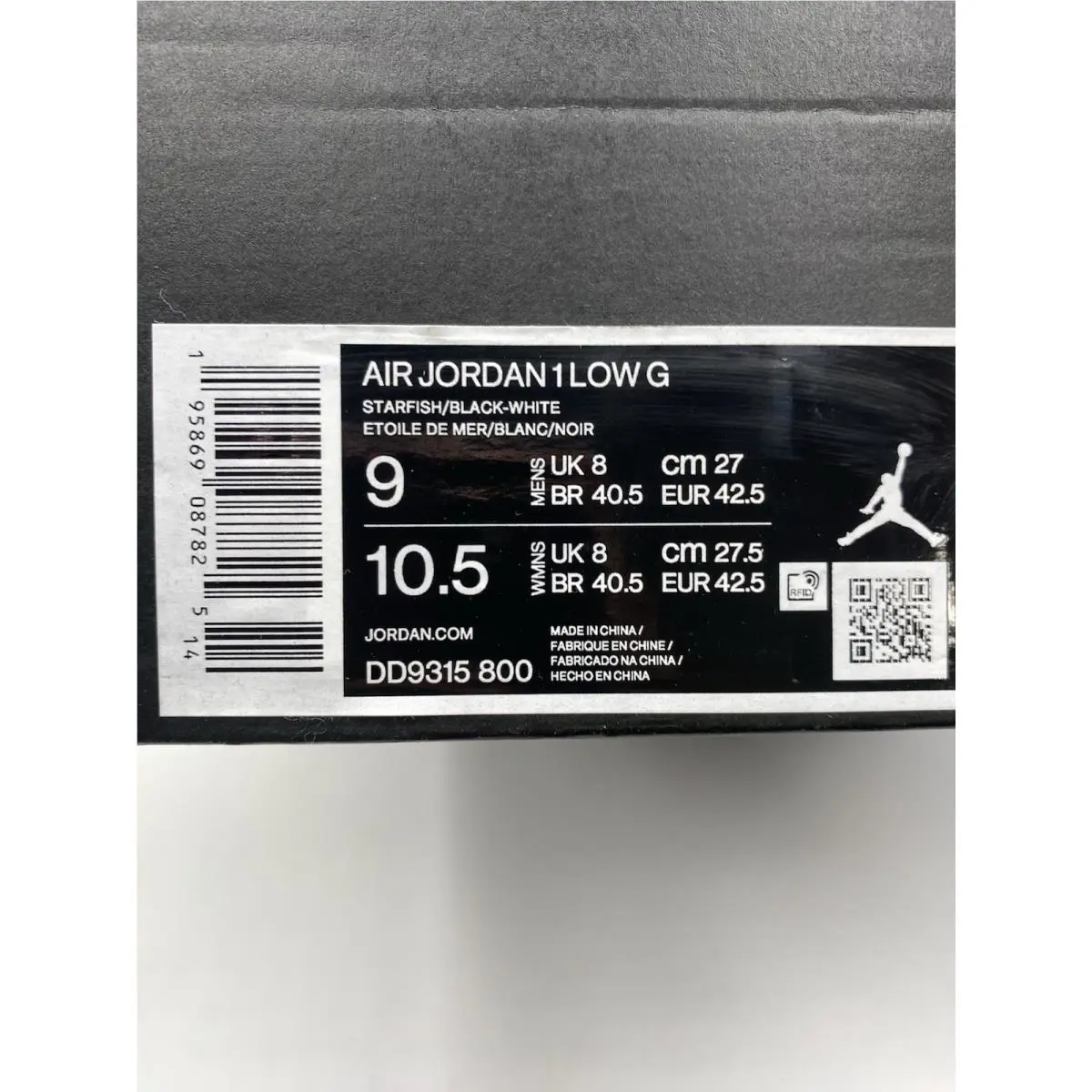 Nike shoes - Nike Air Jordan 1 - Air - DD9315 800 - Starfish/Black-White (UPC: 195869087825) 6