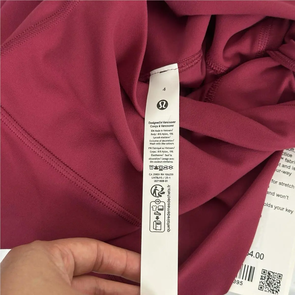 Lululemon clothing - magenta smoke 4