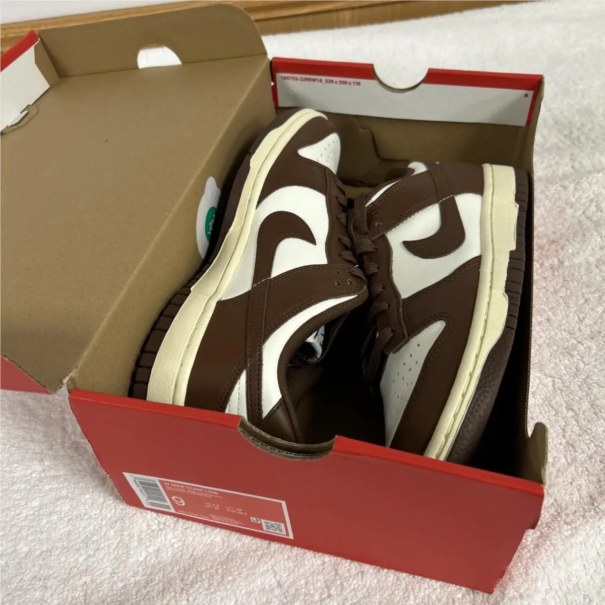 Nike Dunk Low Cacao Wow DD1503-124 Women Size 9 9W - White