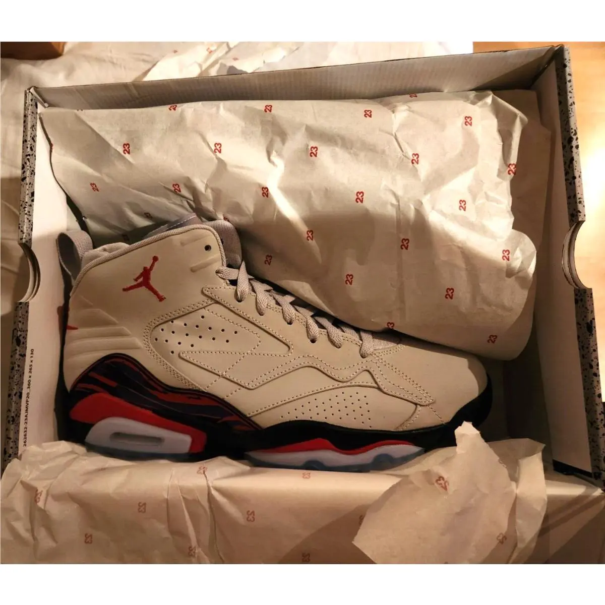 Nike shoes - Air Jordan MVP - Air MVP - DZ4475-026 - NEUTRAL GREY / UNIVERSITY RED / BLACK 5