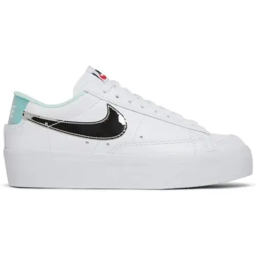 Nike W Blazer Low Platform White/metallic DQ7654 100 Womens SZ 12/MENS SZ 10.5 - White