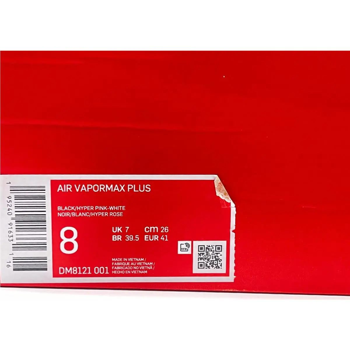 Nike shoes - Nike Air Vapormax Plus Do You - DM8121-001 - BLACK HYPER PINK WHITE, Manufacturer: White Black Aurora Green Cosmic Clay (UPC: 195240916379) 9