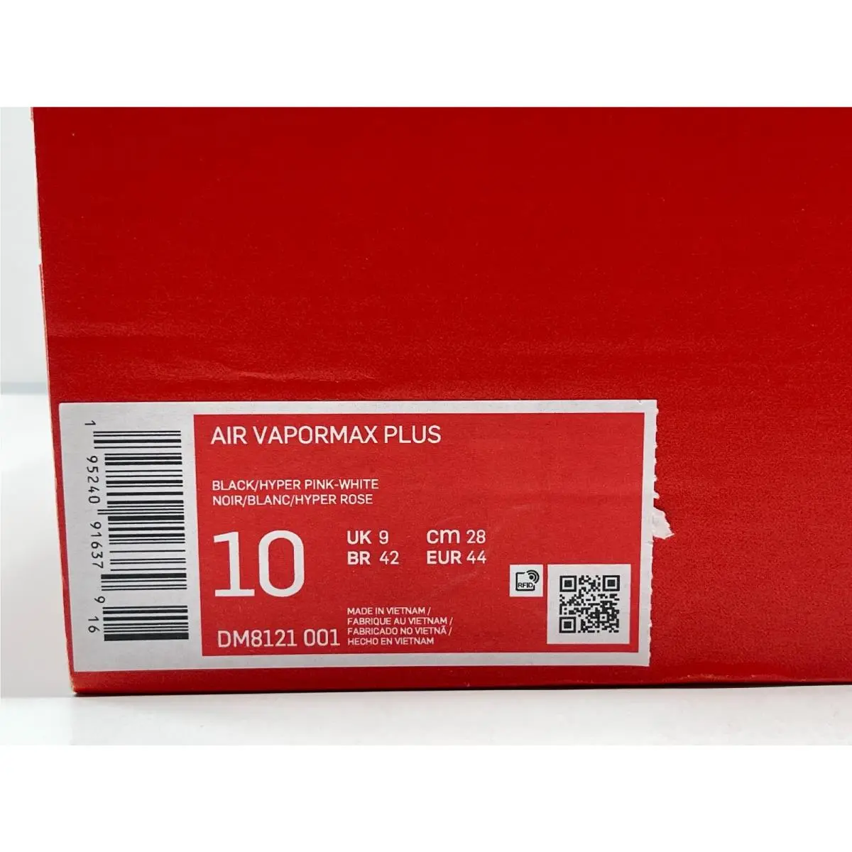 Nike shoes - Nike Air Vapormax Plus Do You - DM8121-001 - BLACK HYPER PINK WHITE, Manufacturer: White Black Aurora Green Cosmic Clay (UPC: 195240916379) 9