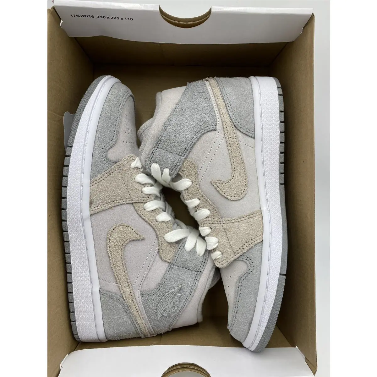 Nike shoes - Nike Air Jordan 1 - Air - DO7139 002 - Particle Grey/College Grey (UPC: 195244313778) 5