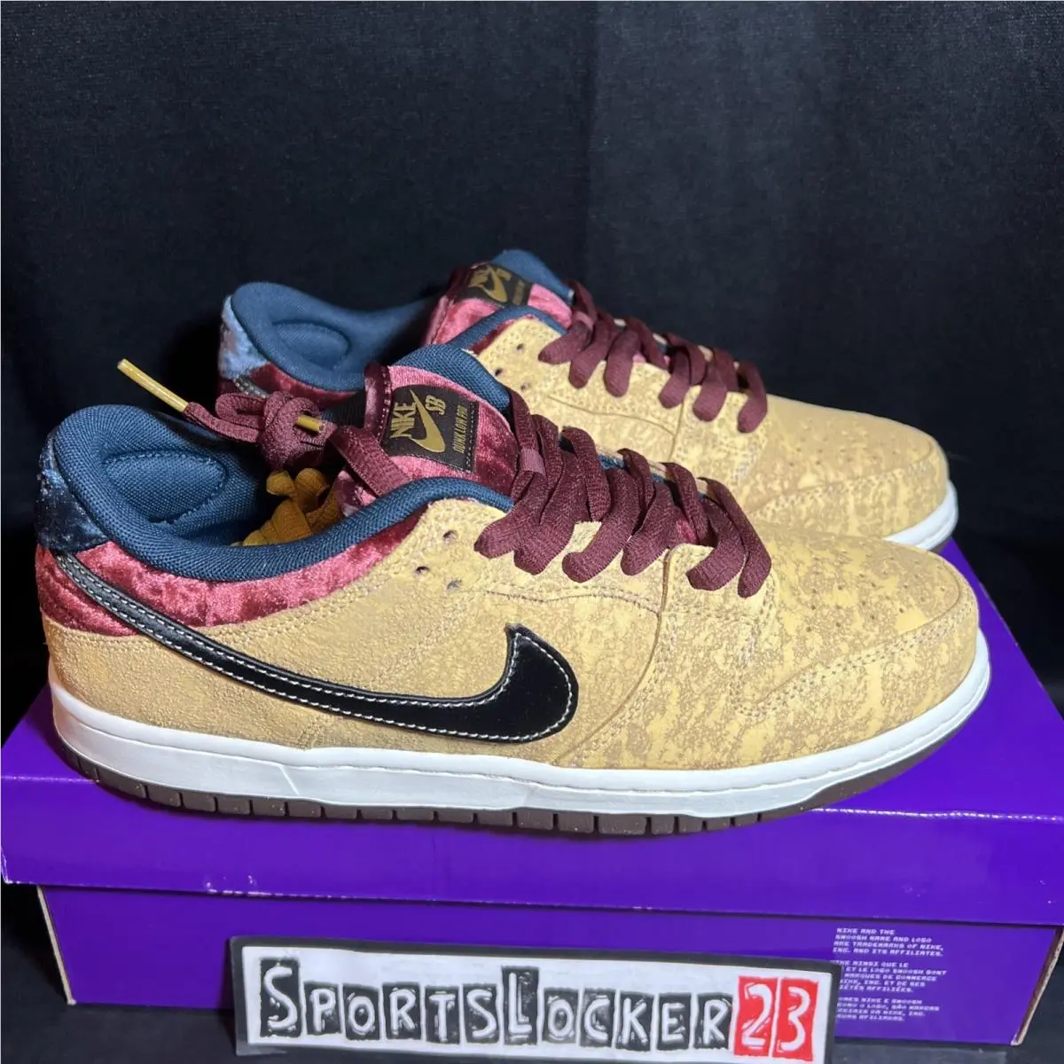 Nike shoes - Nike Dunk SB - Dunk - FZ1278-200 - Gold, Manufacturer: Celestial Gold/Black/Dark Team Red/Armory Navy/Baroque Brown (UPC: 0197600799196) 0
