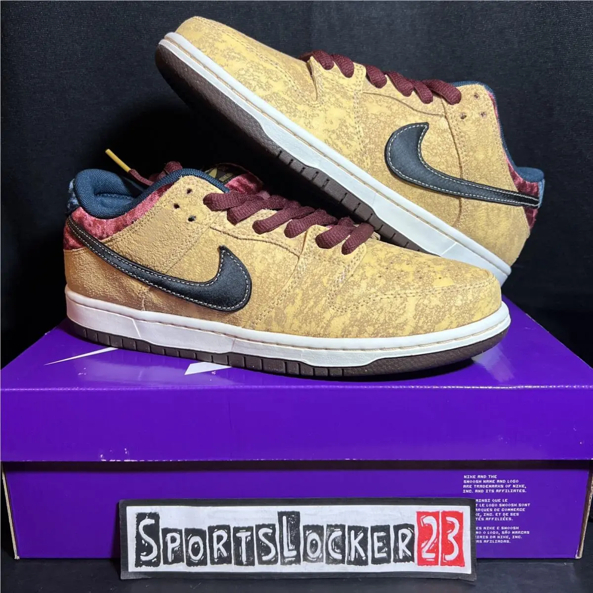Nike shoes - Nike Dunk SB - Dunk - FZ1278-200 - Gold, Manufacturer: Celestial Gold/Black/Dark Team Red/Armory Navy/Baroque Brown (UPC: 0197600799196) 1