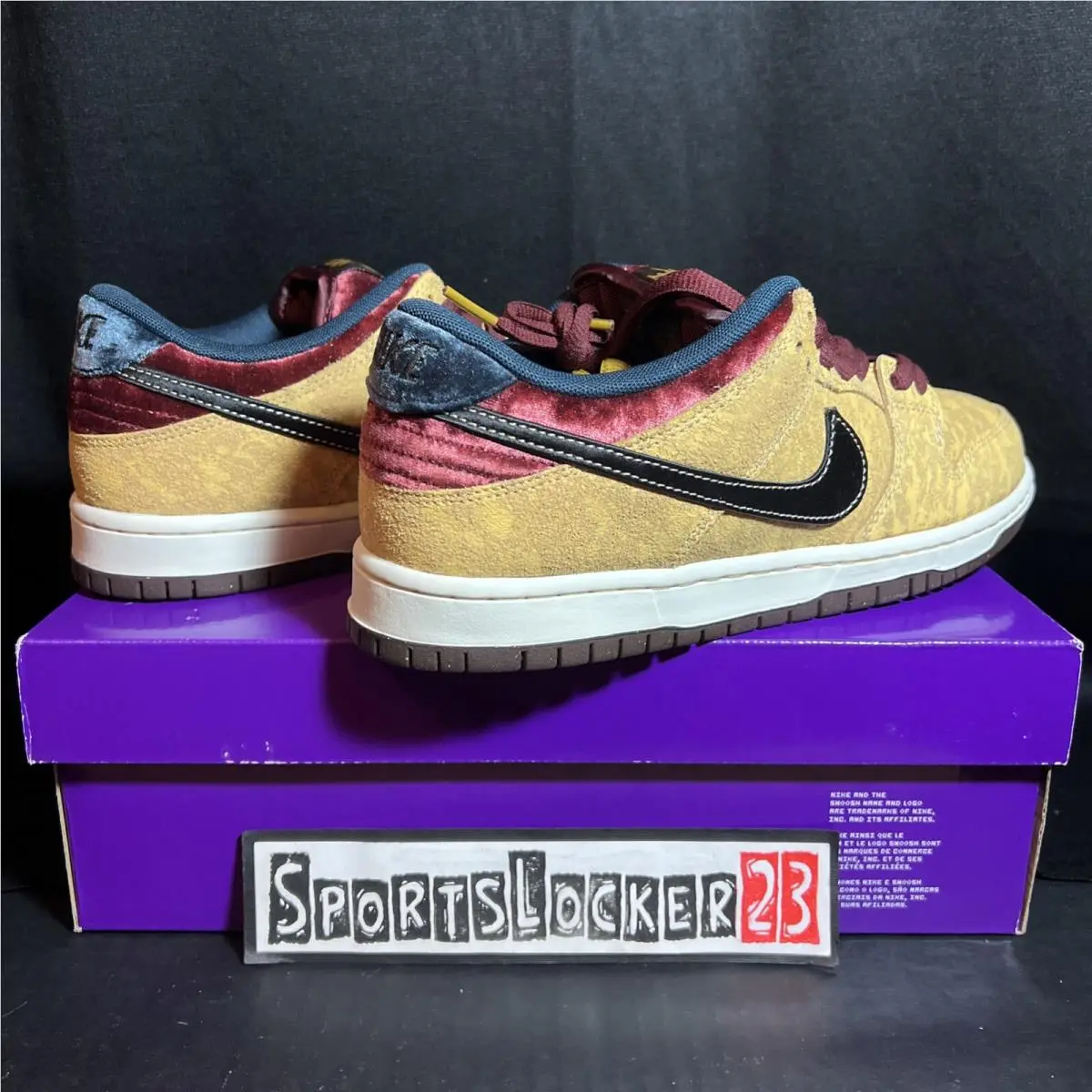 Nike shoes - Nike Dunk SB - Dunk - FZ1278-200 - Gold, Manufacturer: Celestial Gold/Black/Dark Team Red/Armory Navy/Baroque Brown (UPC: 0197600799196) 2