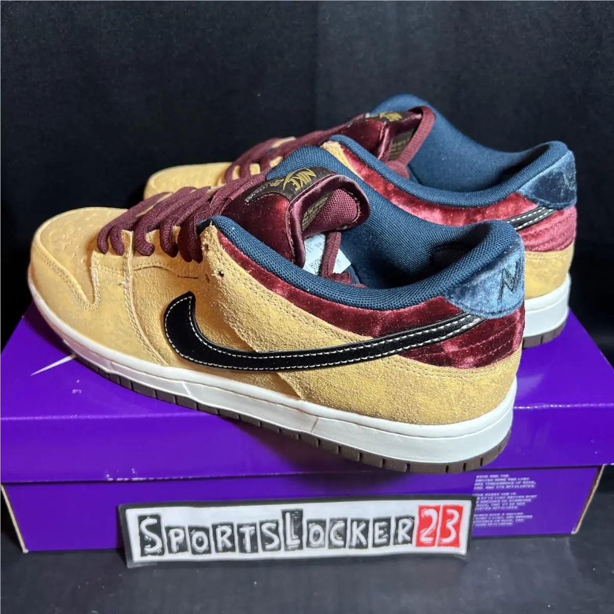 Nike shoes - Nike Dunk SB - Dunk - FZ1278-200 - Gold, Manufacturer: Celestial Gold/Black/Dark Team Red/Armory Navy/Baroque Brown (UPC: 0197600799196) 5