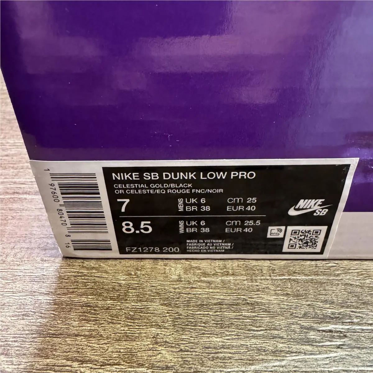 Nike shoes - Nike SB Dunk - Dunk - FZ1278-200 - Gold 0