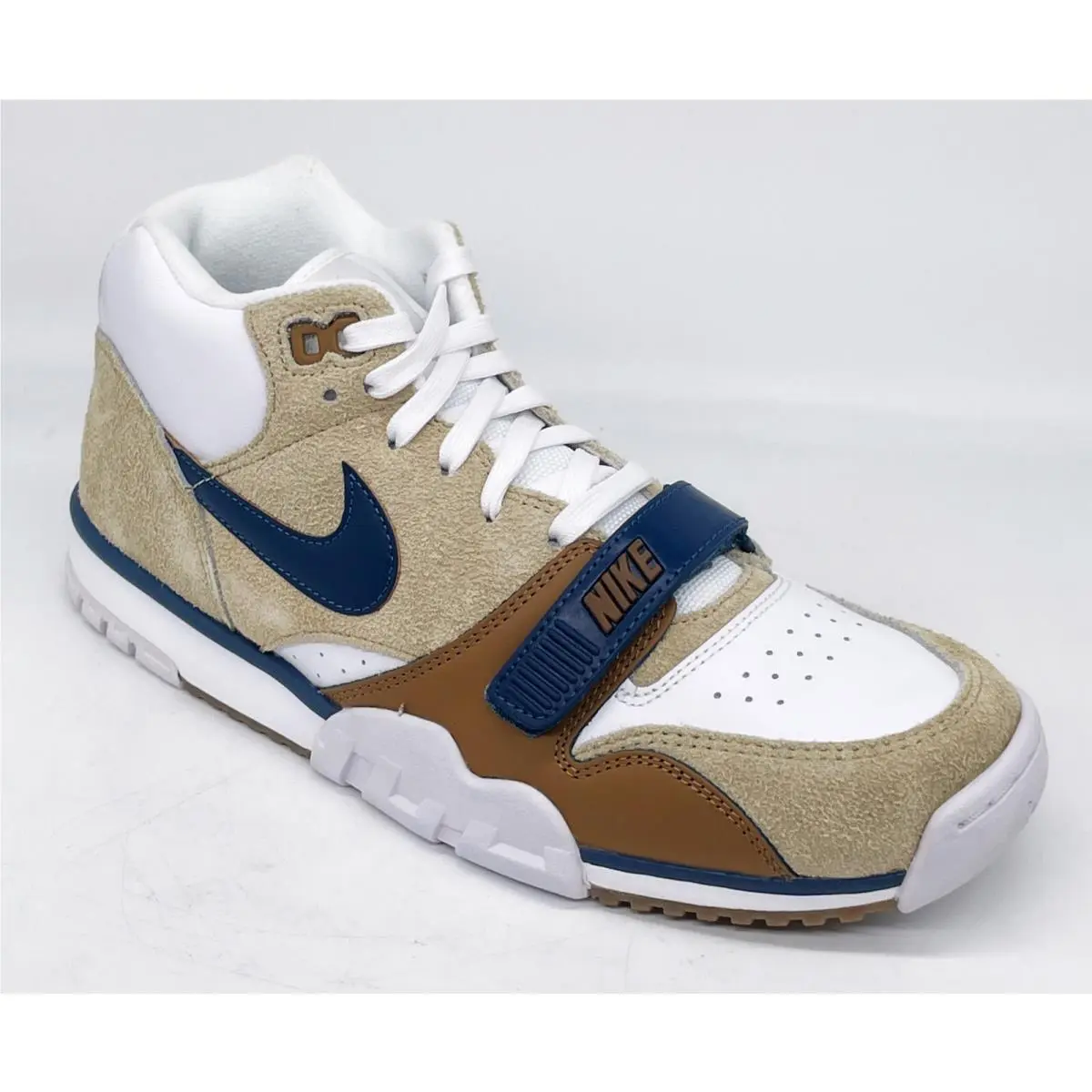 Air Trainer 1 Sneakers Size 10.5 Mens Limestone Valerian Blue DM0522-200 by Nike