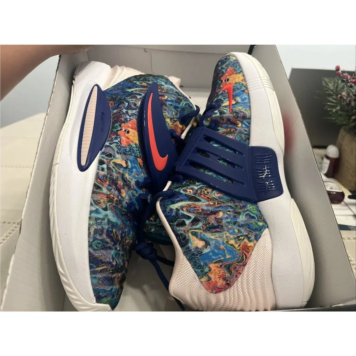 Nike shoes - Nike KD 14 - CW3935-400 - Deep Royal Blue Pale Coral 9