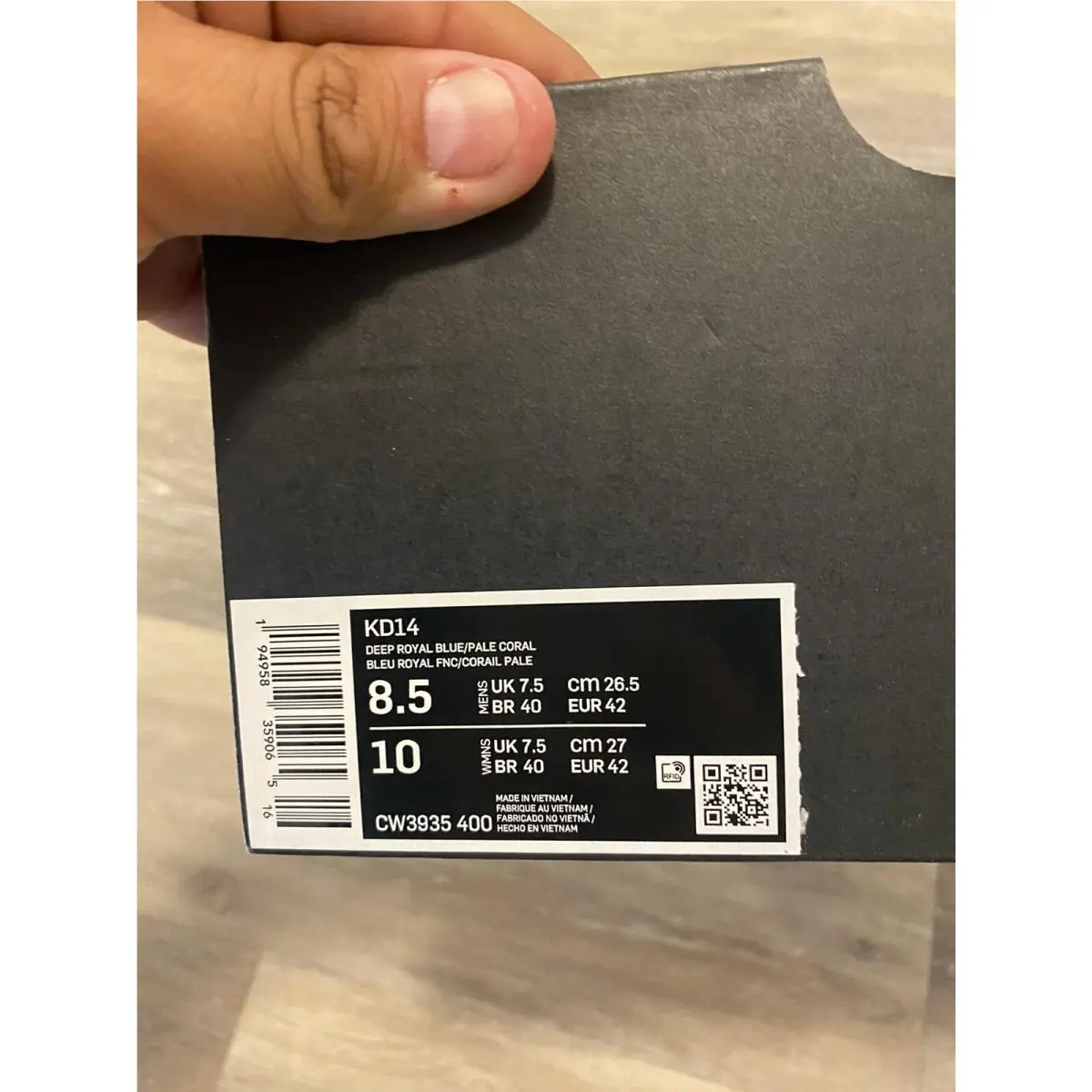 Nike shoes - Nike KD 14 - CW3935-400 - Deep Royal Blue-Pale Coral (UPC: 194958359065) 10