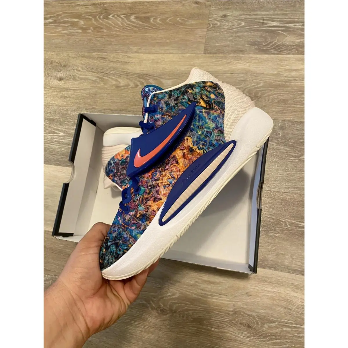Nike shoes - Nike KD 14 - CW3935-400 - Deep Royal Blue-Pale Coral (UPC: 194958359065) 3