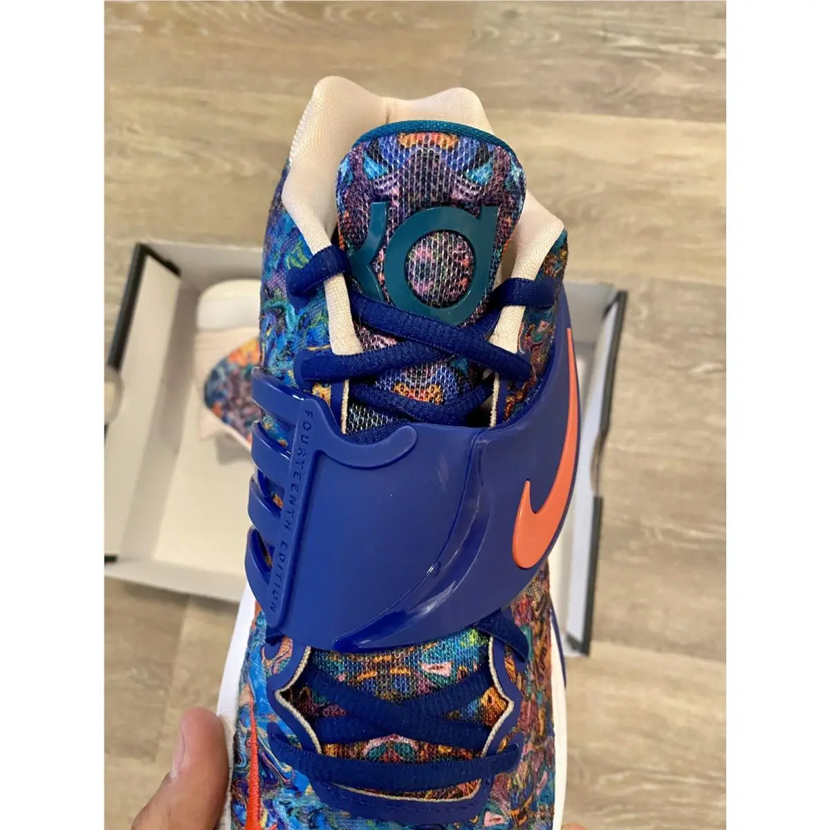 Nike shoes - Nike KD 14 - CW3935-400 - Deep Royal Blue-Pale Coral (UPC: 194958359065) 6