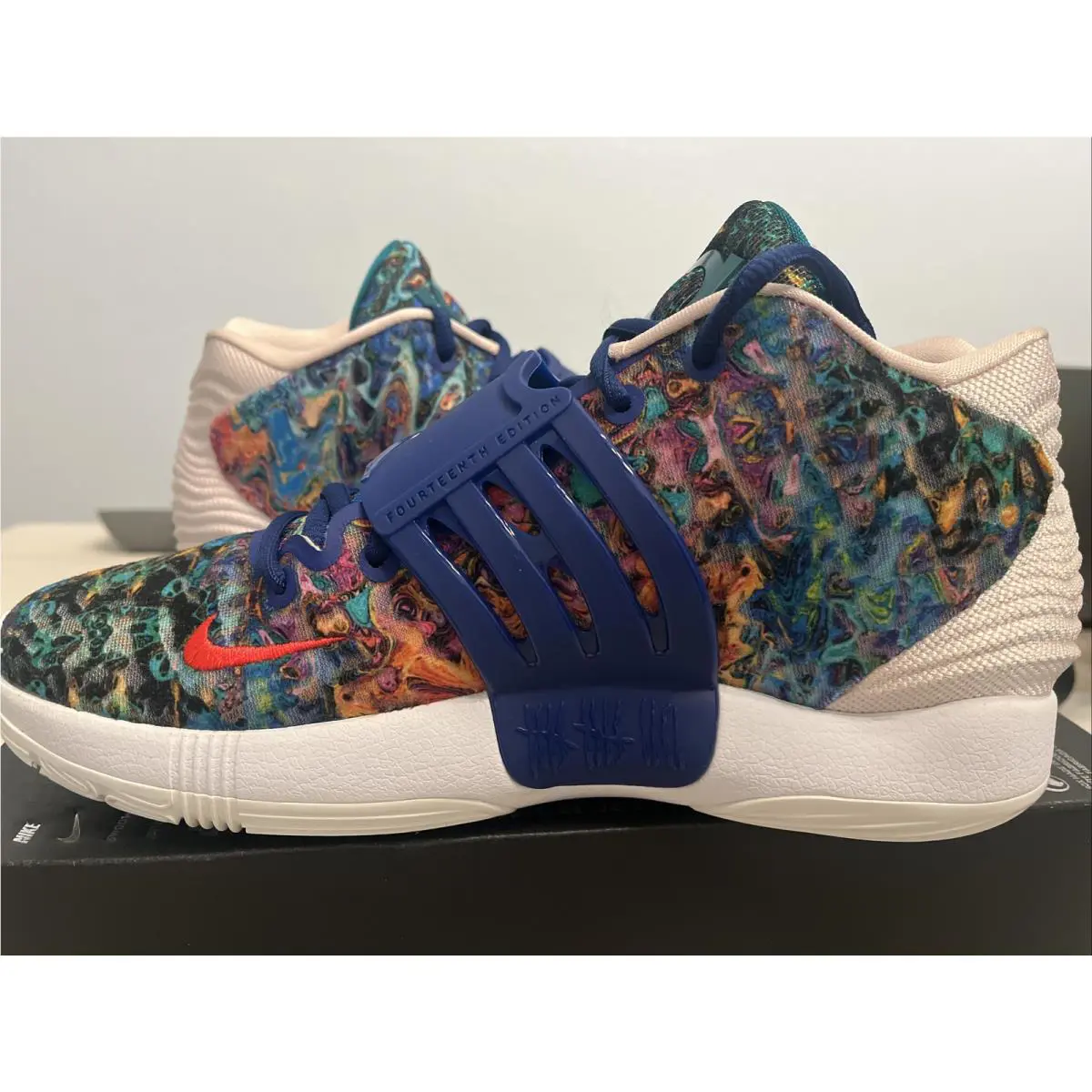 Nike shoes - Nike KD 14 - CW3935-400 - Deep Royal Blue Pale Coral 0