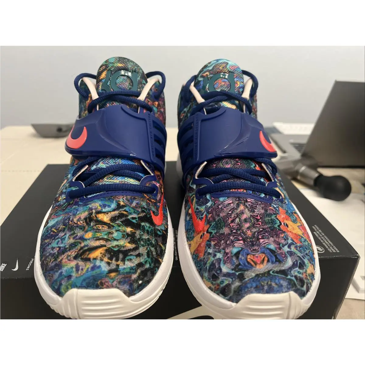 Nike shoes - Nike KD 14 - CW3935-400 - Deep Royal Blue Pale Coral 3