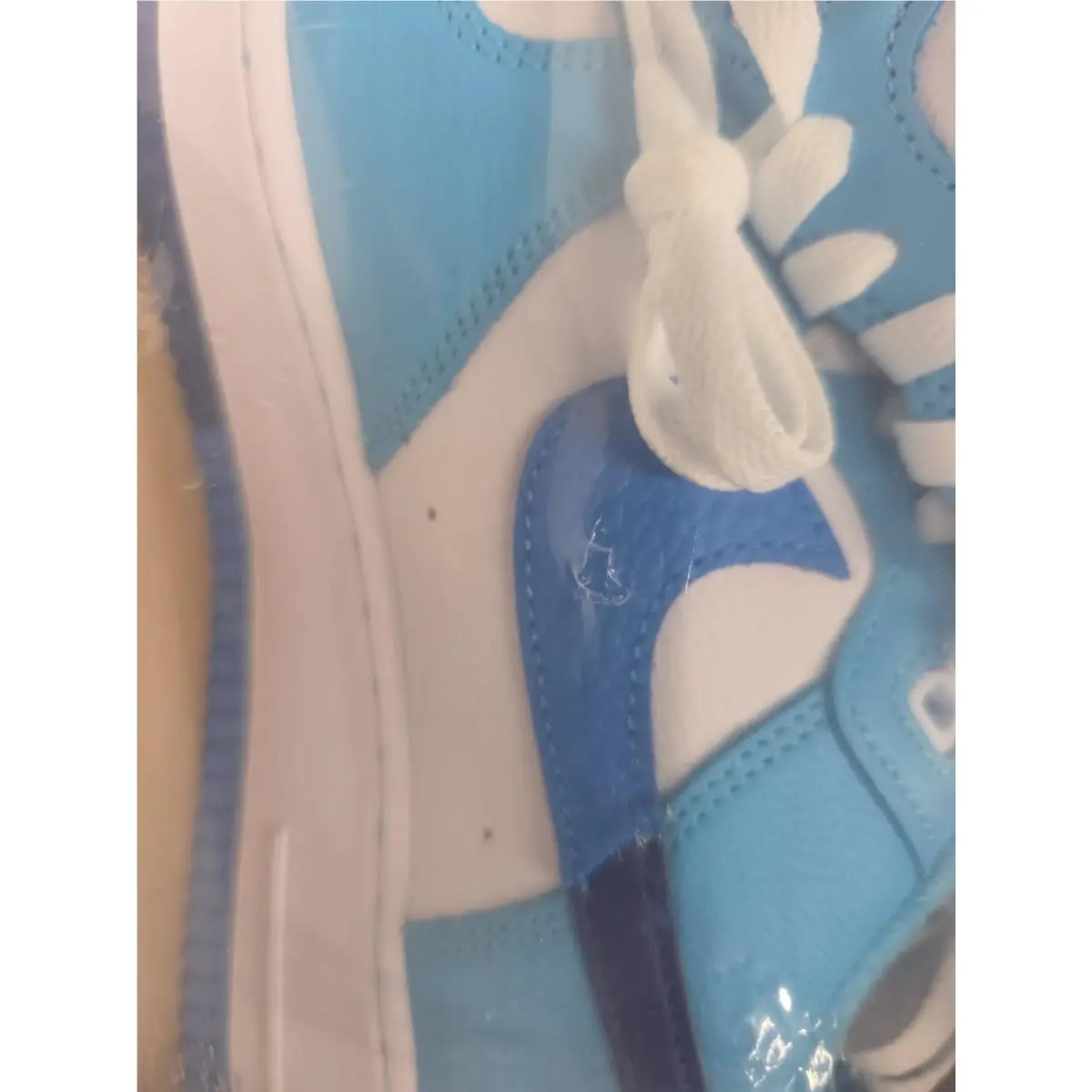 Nike shoes - Nike Air Force 1 `07 LV8 - DZ2522-100 - White/Deep Royal Blue/Baltic Blue/Light Photo Blue (UPC: 196608072867) 2