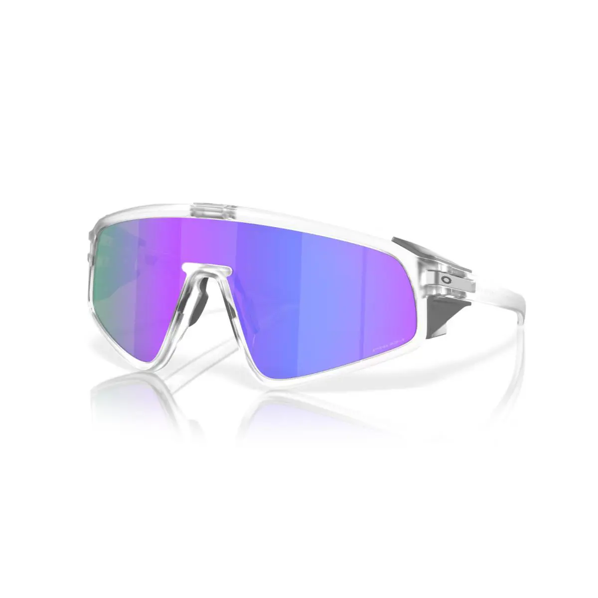 Latch Panel Sunglasses OO9404-0235 Matte Clear Frame W/ Prizm Violet Lens by Oakley
