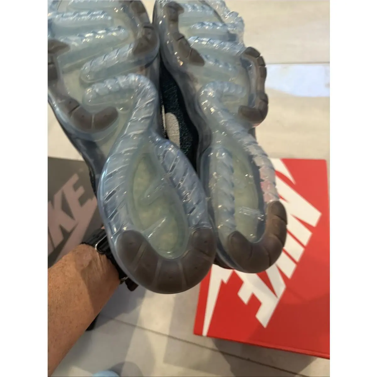 Nike shoes - Nike Air VaporMax Flyknit - Air VaporMax Flyknit - DV1678 012 - Black/White-Team Red 10