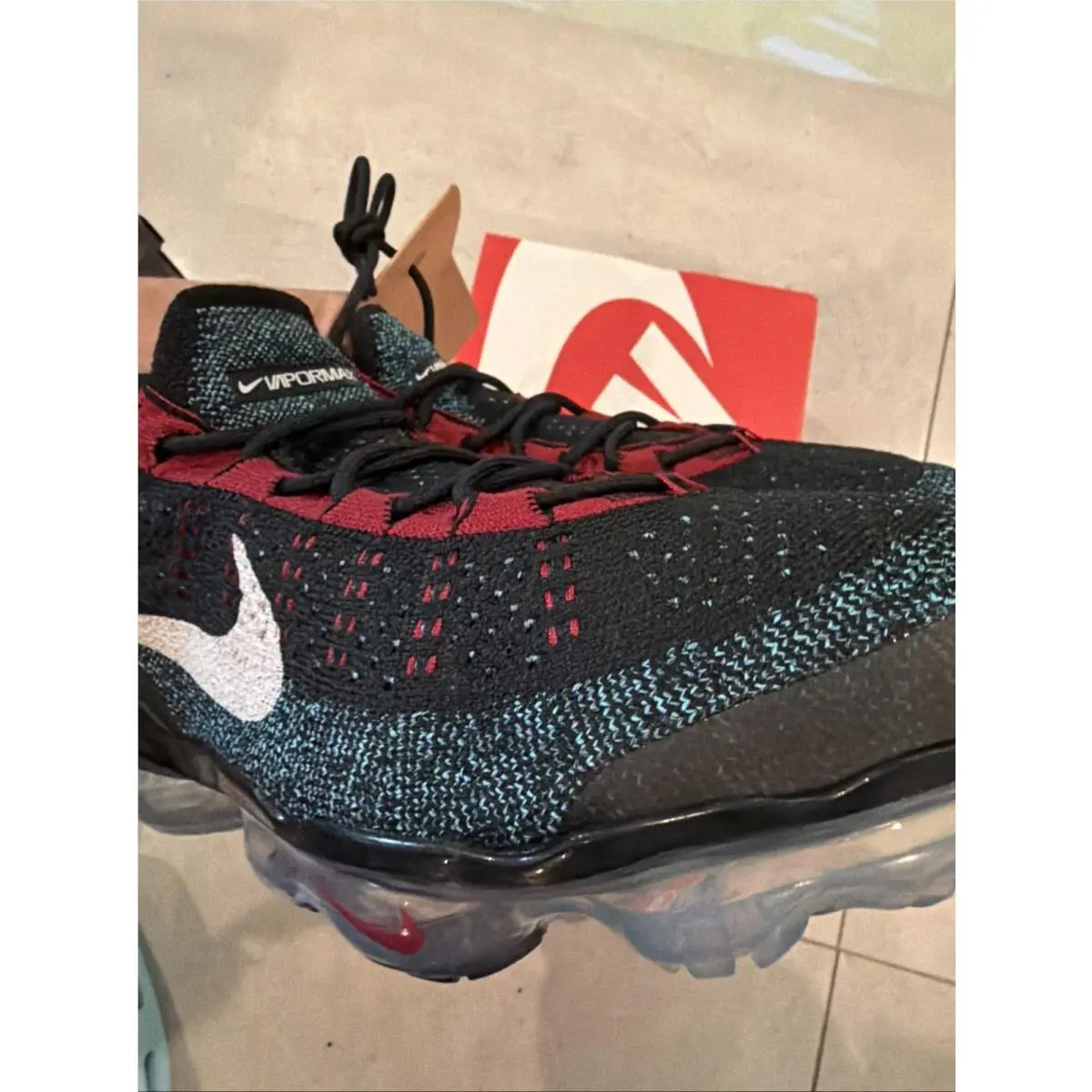 Nike shoes - Nike Air VaporMax Flyknit - Air VaporMax Flyknit - DV1678 012 - Black/White-Team Red 14