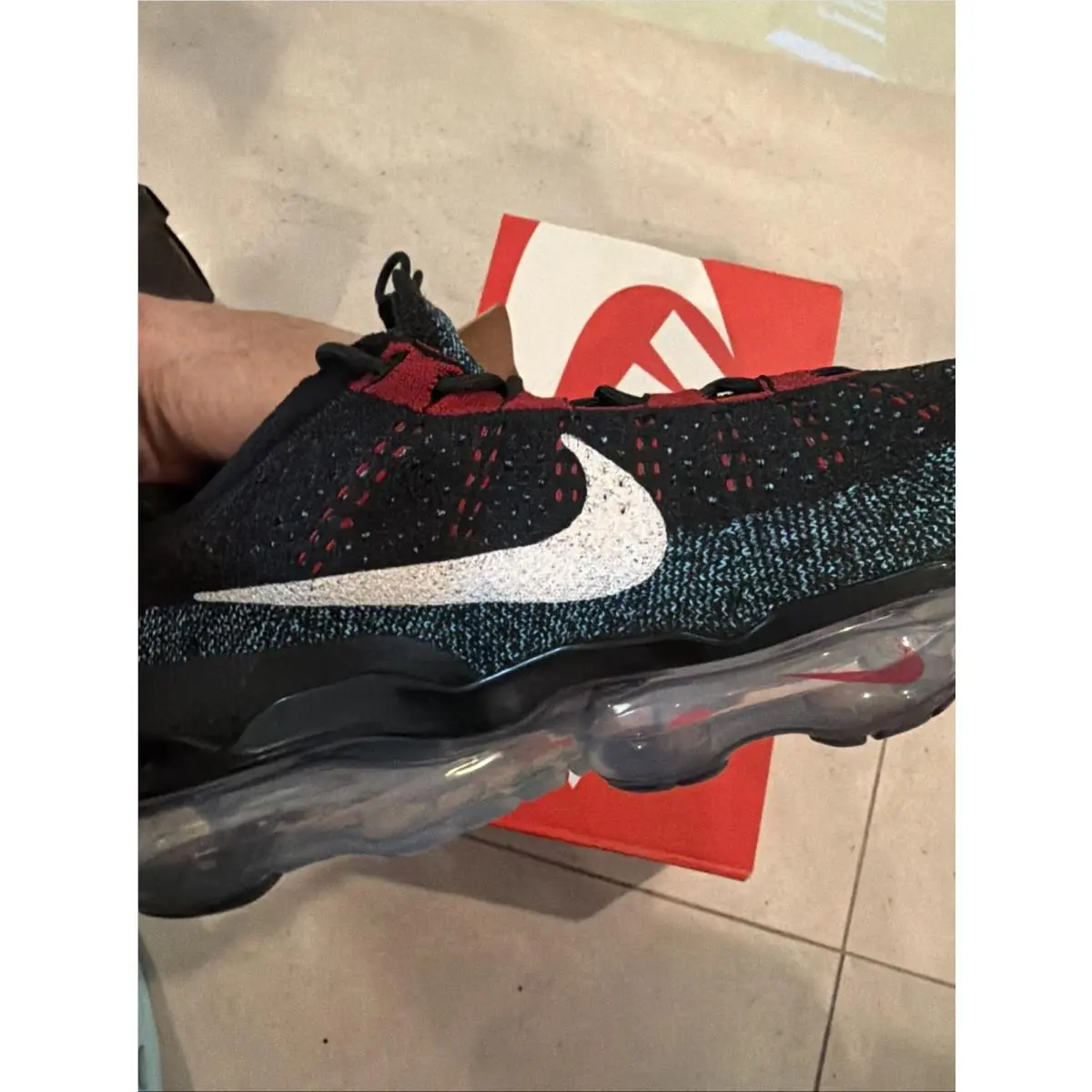 Nike shoes - Nike Air VaporMax Flyknit - Air VaporMax Flyknit - DV1678 012 - Black/White-Team Red 15