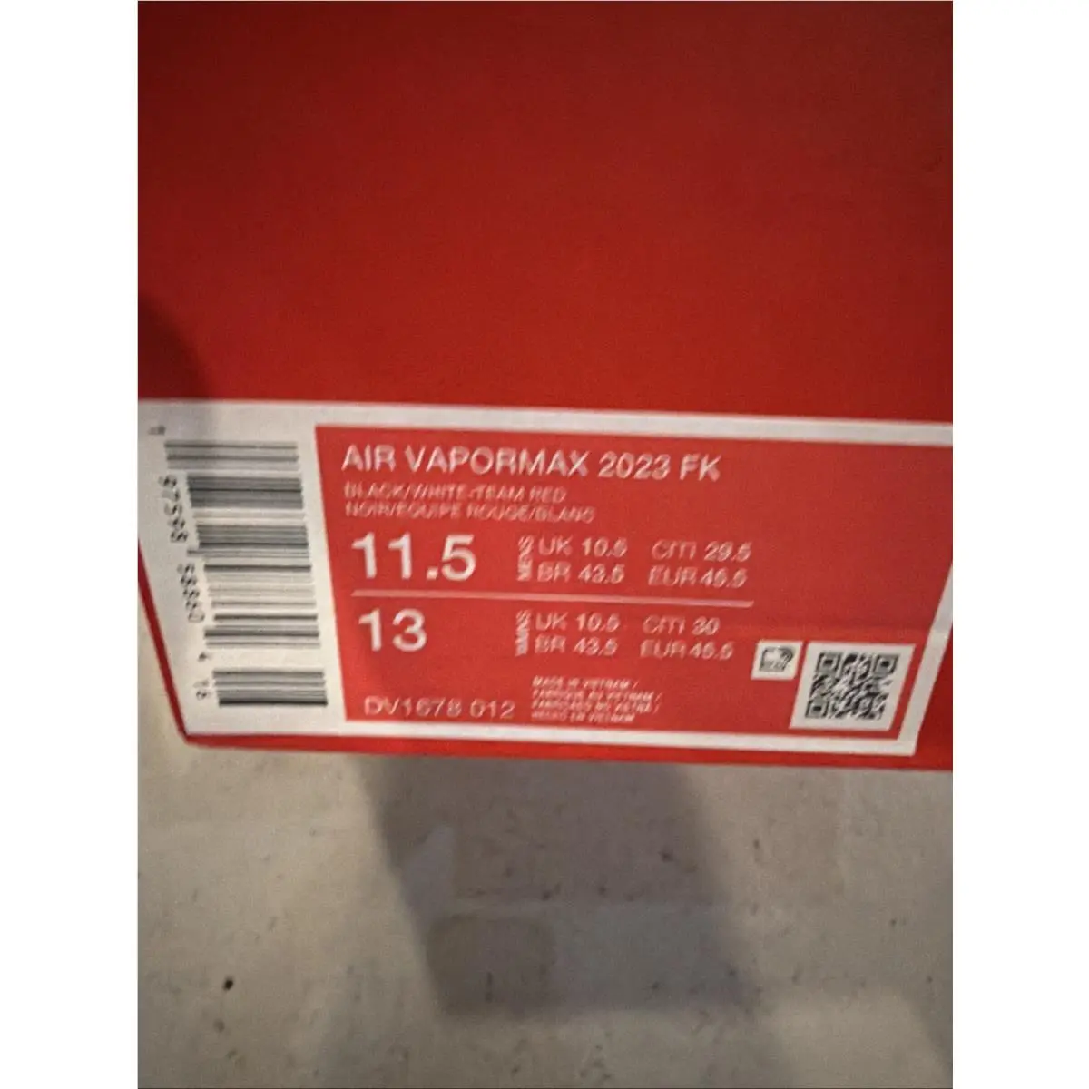 Nike shoes - Nike Air VaporMax Flyknit - Air VaporMax Flyknit - DV1678 012 - Black/White-Team Red 0