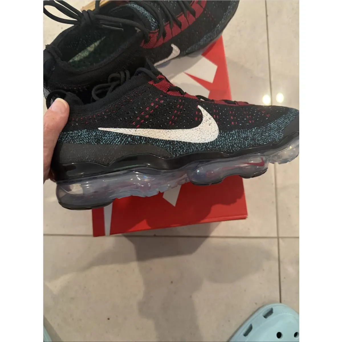 Nike shoes - Nike Air VaporMax Flyknit - Air VaporMax Flyknit - DV1678 012 - Black/White-Team Red 18