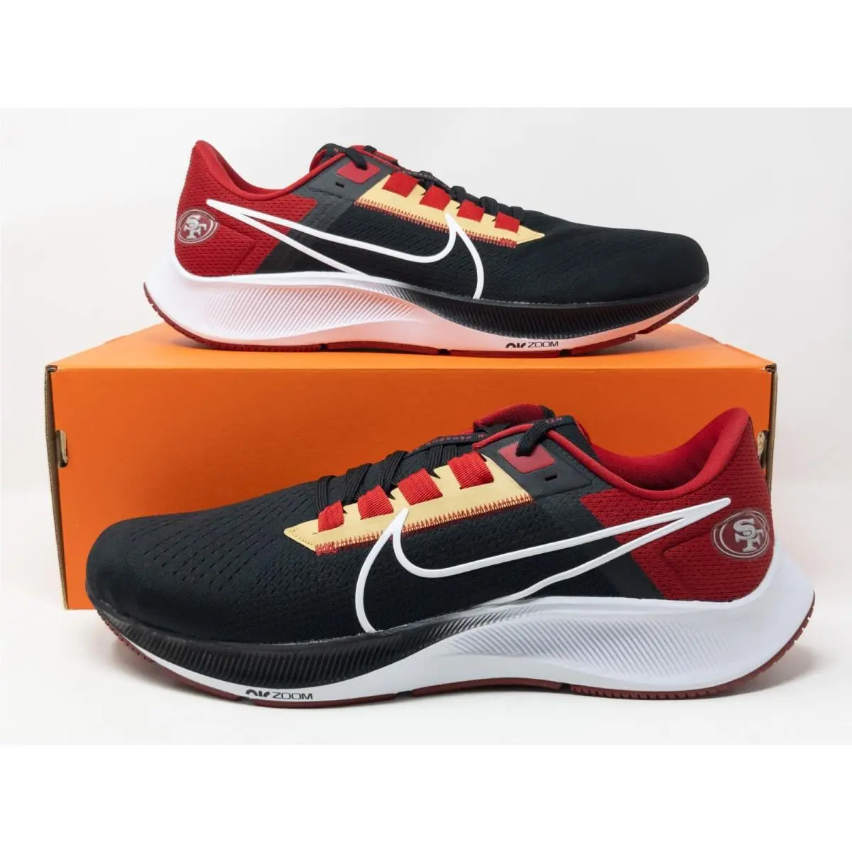 Size Men`s 5 W 6.5 - Nike Air Zoom Pegasus 38 Las Vegas Raiders Running Shoe